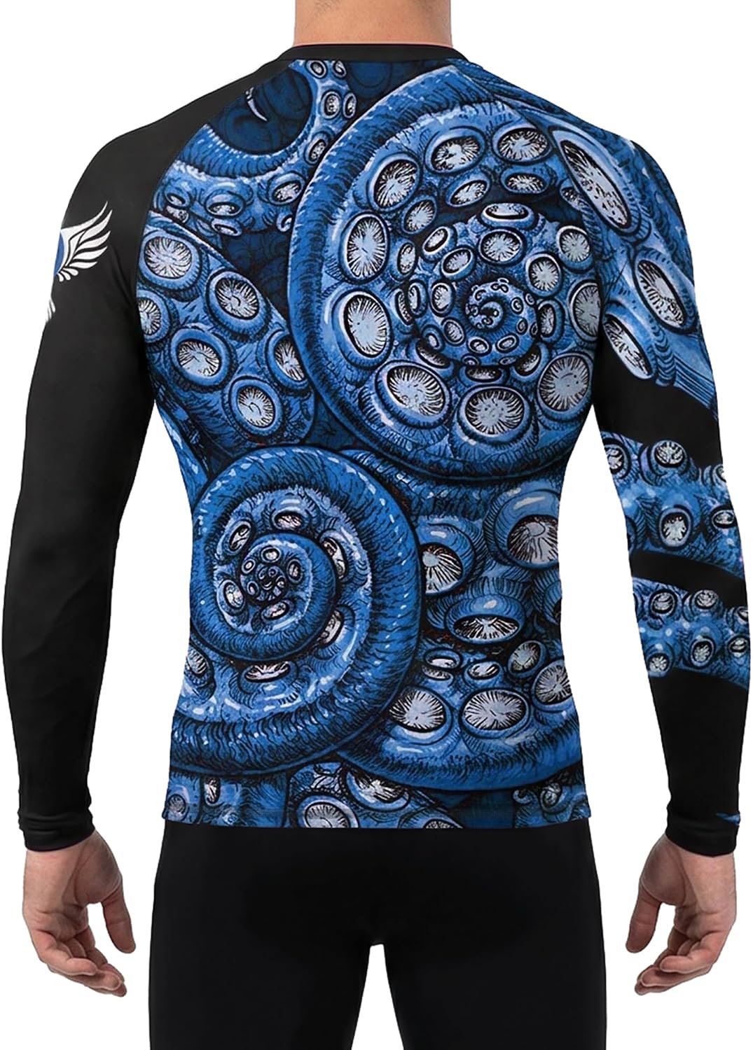 Protector erupción Kraken Octopus IBJJF para hombre blanco