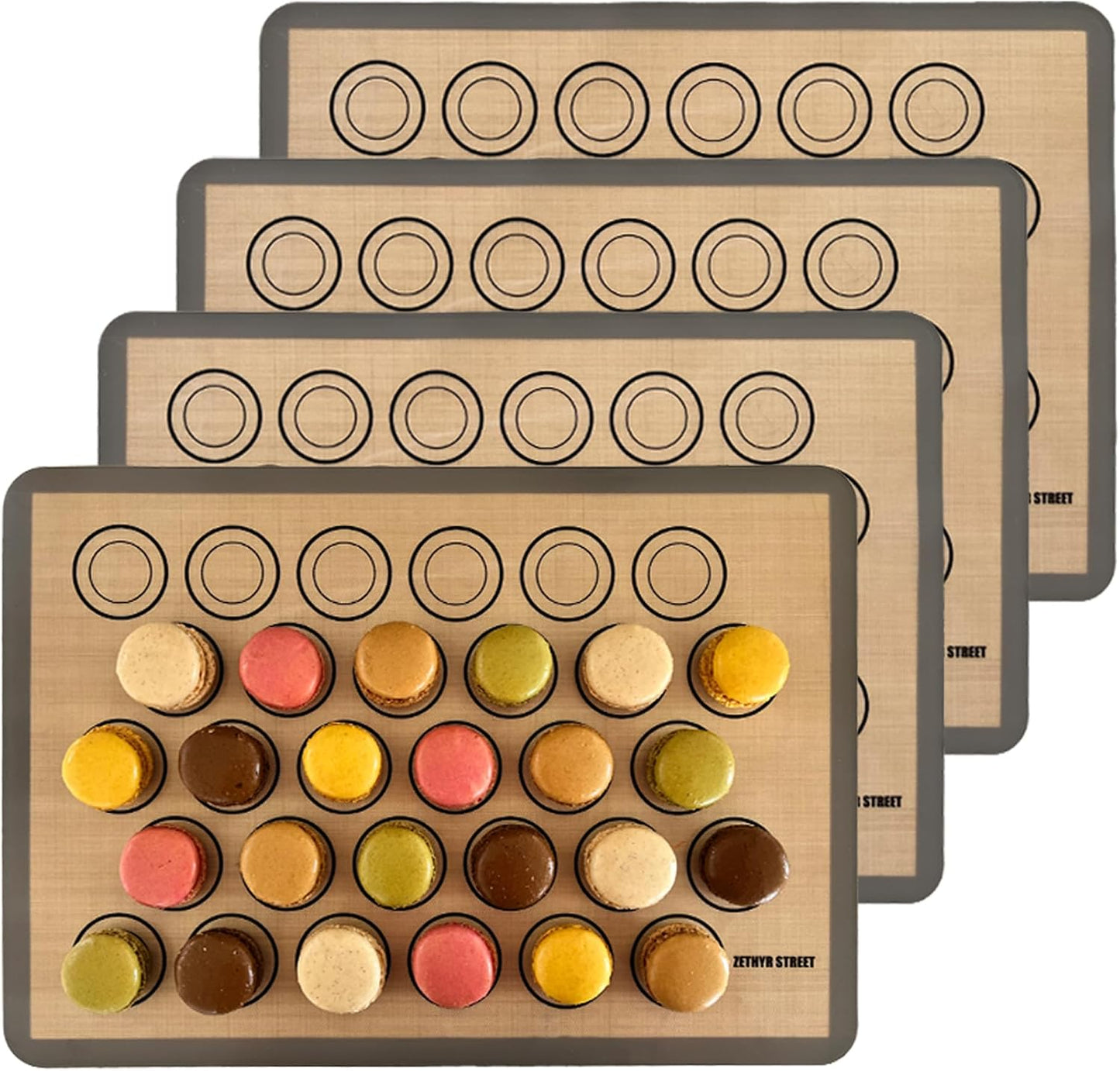 Alfombrilla silicona para hornear macarons antiadherente