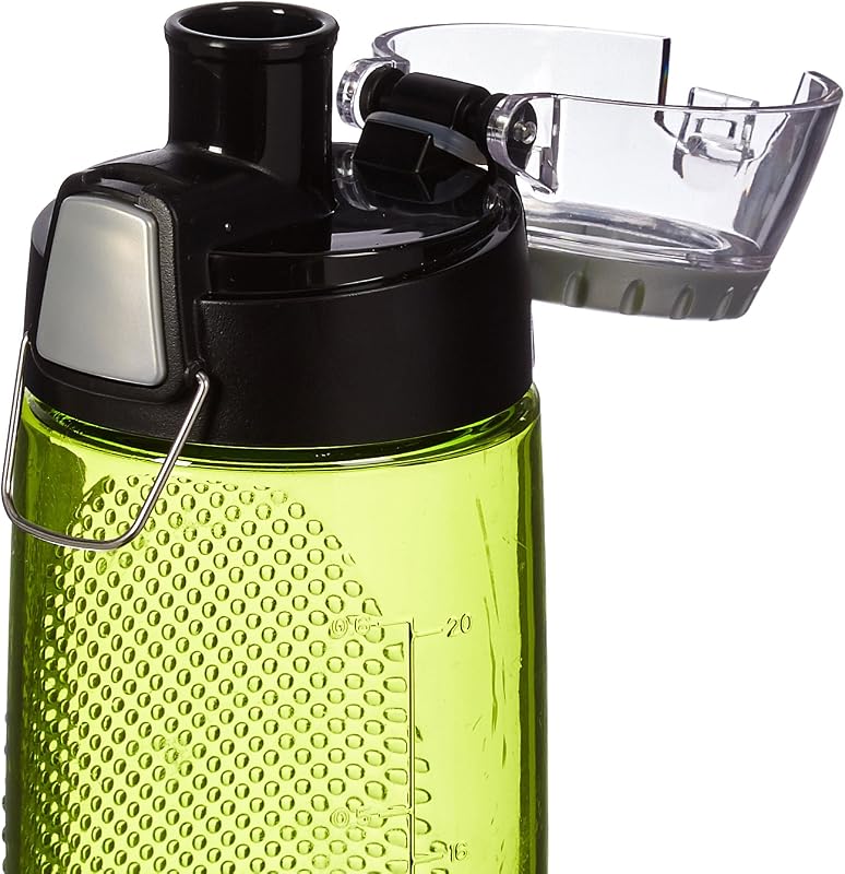 Botella hidratación Tritan 24oz con medidor color lima
