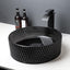 Fregadero vidrio templado negro 16" redondo con grifo