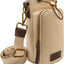 Portabotellas mujer cuero y canvas con bolsillo 16-32oz