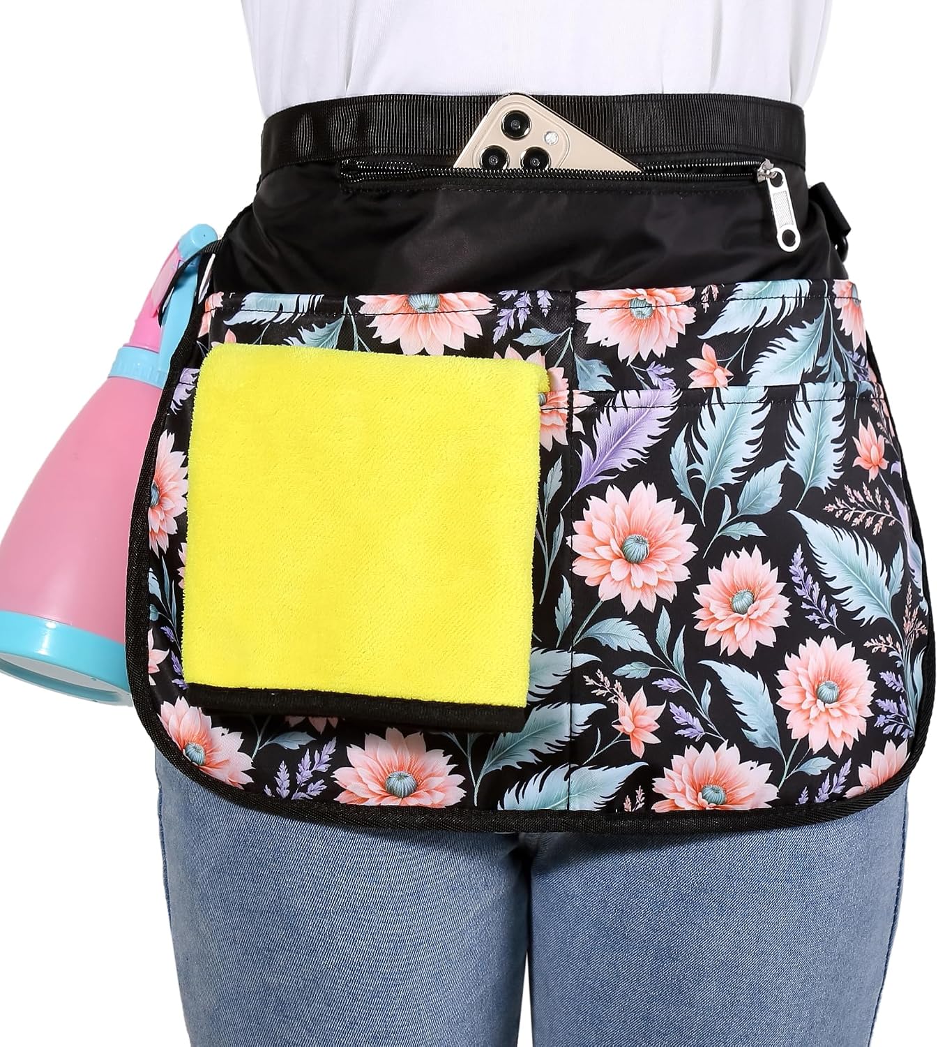Delantal Organizador con 5 Bolsillos Impermeable Mujer