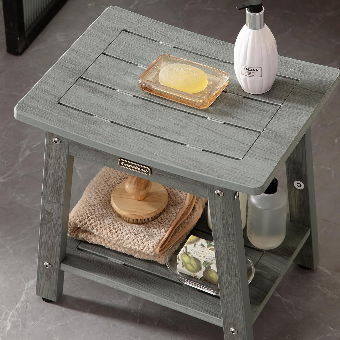 Asiento ducha impermeable antiderrap para afeitarse piernas