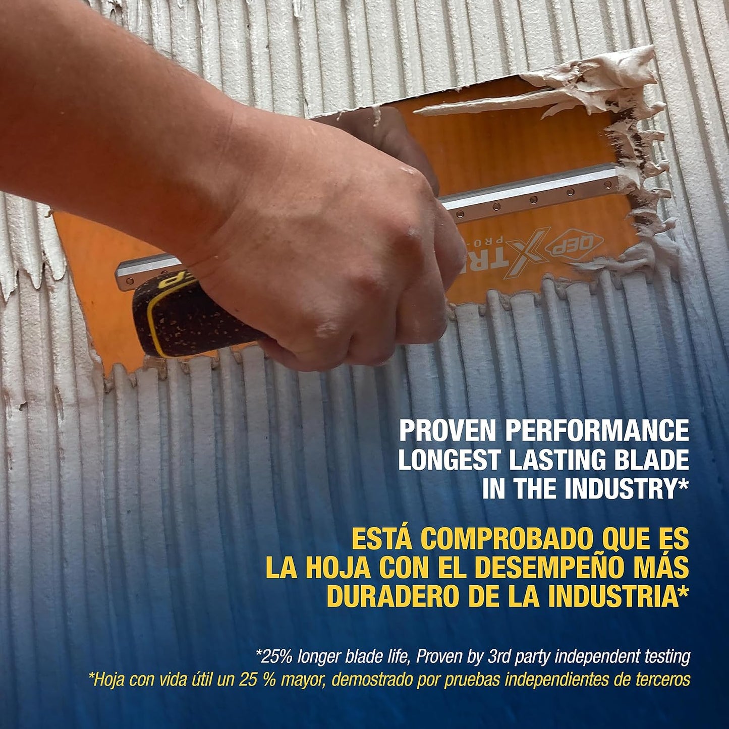 Paleta acero inox muesca corcho XL