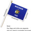 Bandera Wisconsin 5x8pulg Mini en Madera Pack 12