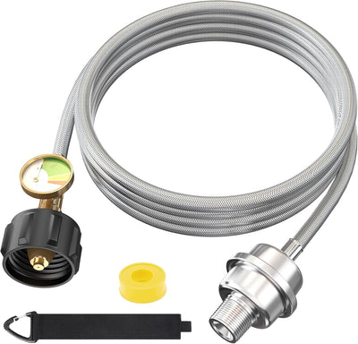 Filtro combustible calentador propano manguera 10ft acero inox
