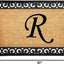 Felpudo monograma letra R 18x30pulg