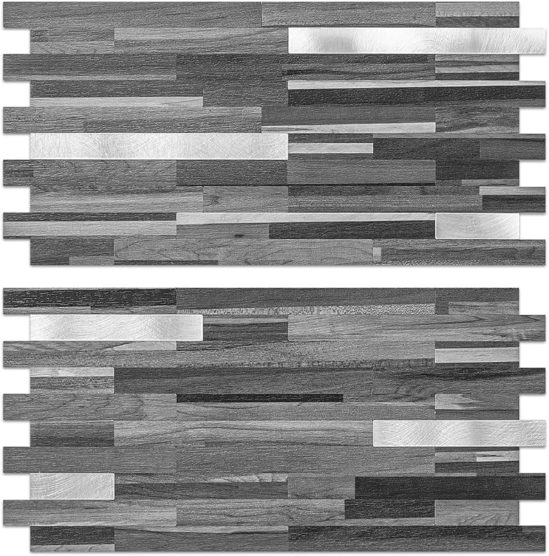 20 Láminas Azulejos Adhesivos Antisalpicaduras Madera