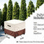 Funda taburete patio 22x22x18" cuadrada 600D impermeable
