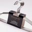 Perchas metal plateado resistentes 10 pzas