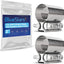 2 Abrazaderas Escape Acero Inox 304 para Silenciadores 2"