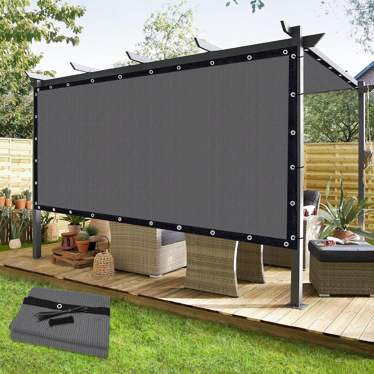 Pergola toldo personalizado 10x16ft con bloqueo UV 90%