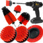 Set 8 Cepillos Taladro Multiusos para Auto Baño Cocina Rojo