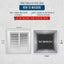 Rejilla filtro aire puerta 12x12" incluye filtro