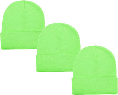 Gorro unisex tejido color sólido cálido
