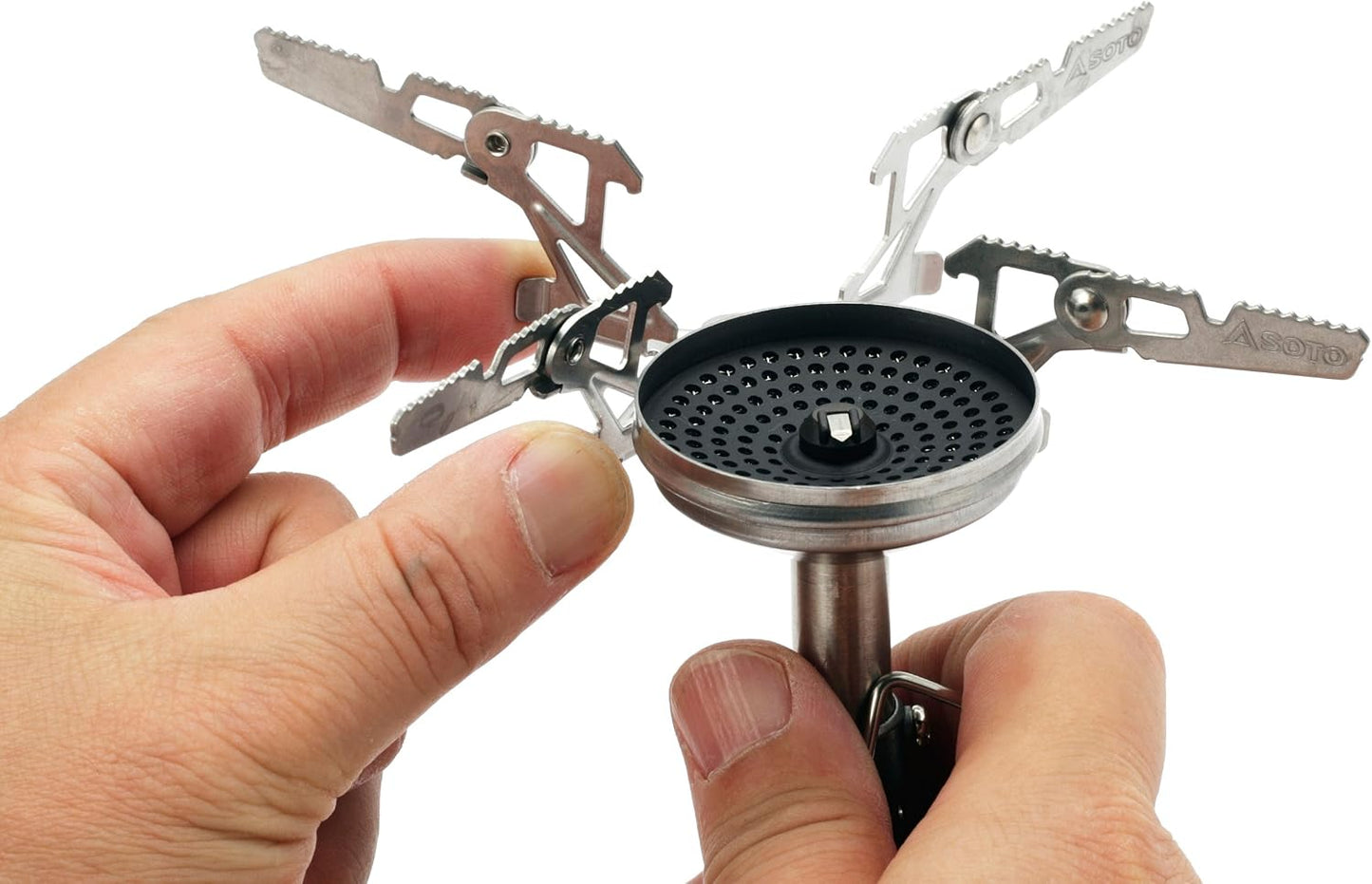 Soporte estufa acero inox ligero estable