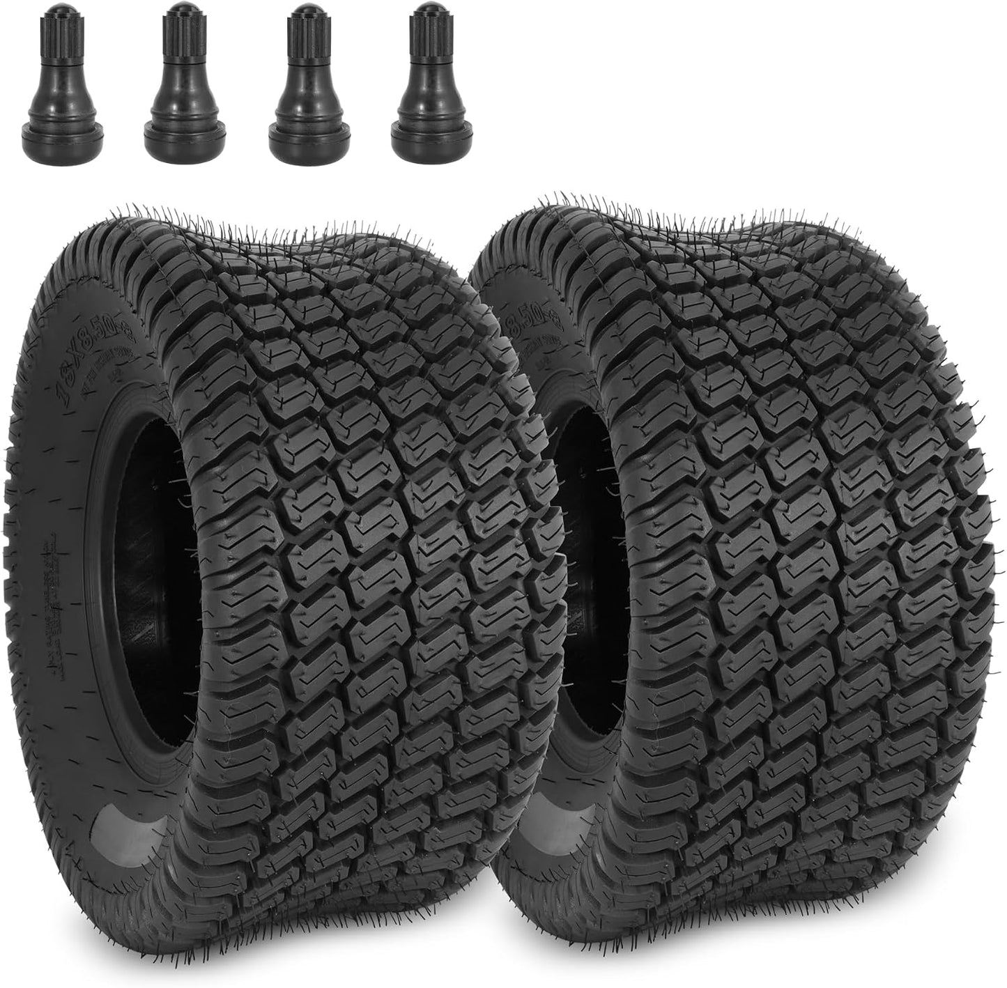 2 Llantas 18x8.5-8 para carrito golf tractor 4 válvulas