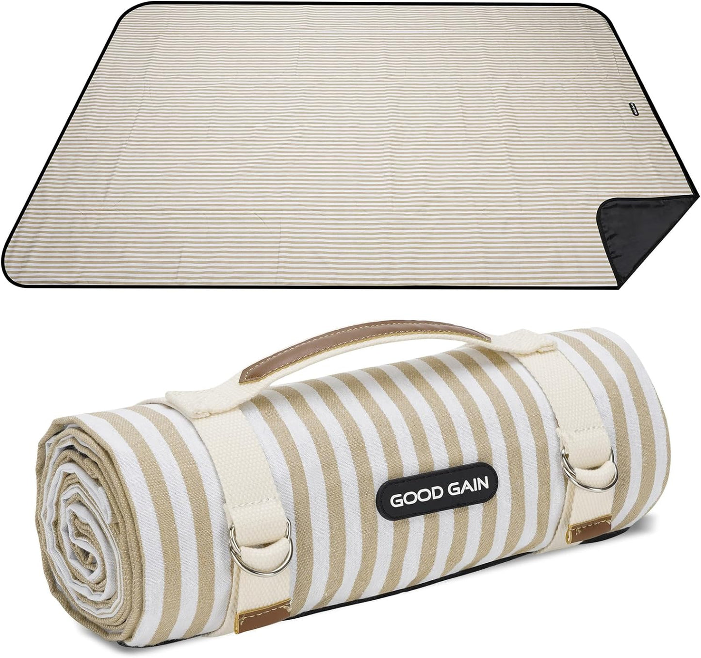 Manta pícnic impermeable extra grande plegable con correa