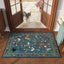 Tapete bohemio antideslizante 2x3ft entrada cocina azul