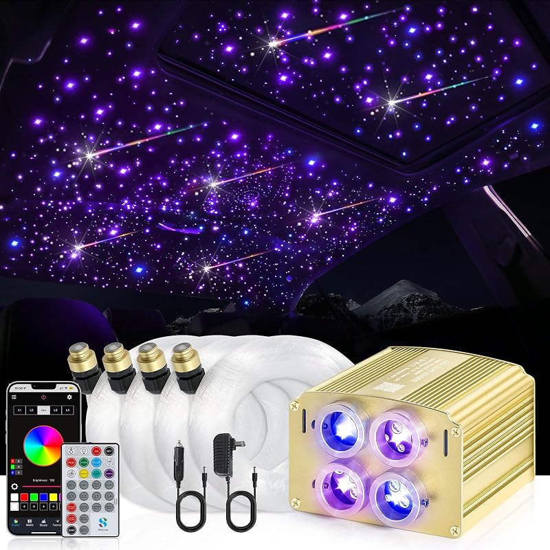 Kit techo luz estrellas automóvil 4 colores 32W 13.1 ft