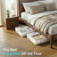 Pack 2 Organizadores Bajo Cama 6pulg Beige con Asas
