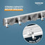 Soporte pared escobas fregonas metal organizador cocina jardín
