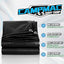 Lona negra resistente 6x12" 12mil con ojales
