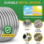 Manguera jardín corta metal 25ft hembra a macho flexible