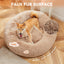 Cama ortopédica perro espuma viscoelástica 28x23pulg marrón