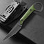 Cuchillo fija D2 G10 para exteriores EDC supervivencia verde