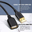 Cable USB 2.0 extensión 6ft 2 Pzas con conector oro