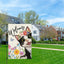 Bandera jardín gato primavera verano 12x18pulg arpillera doble cara