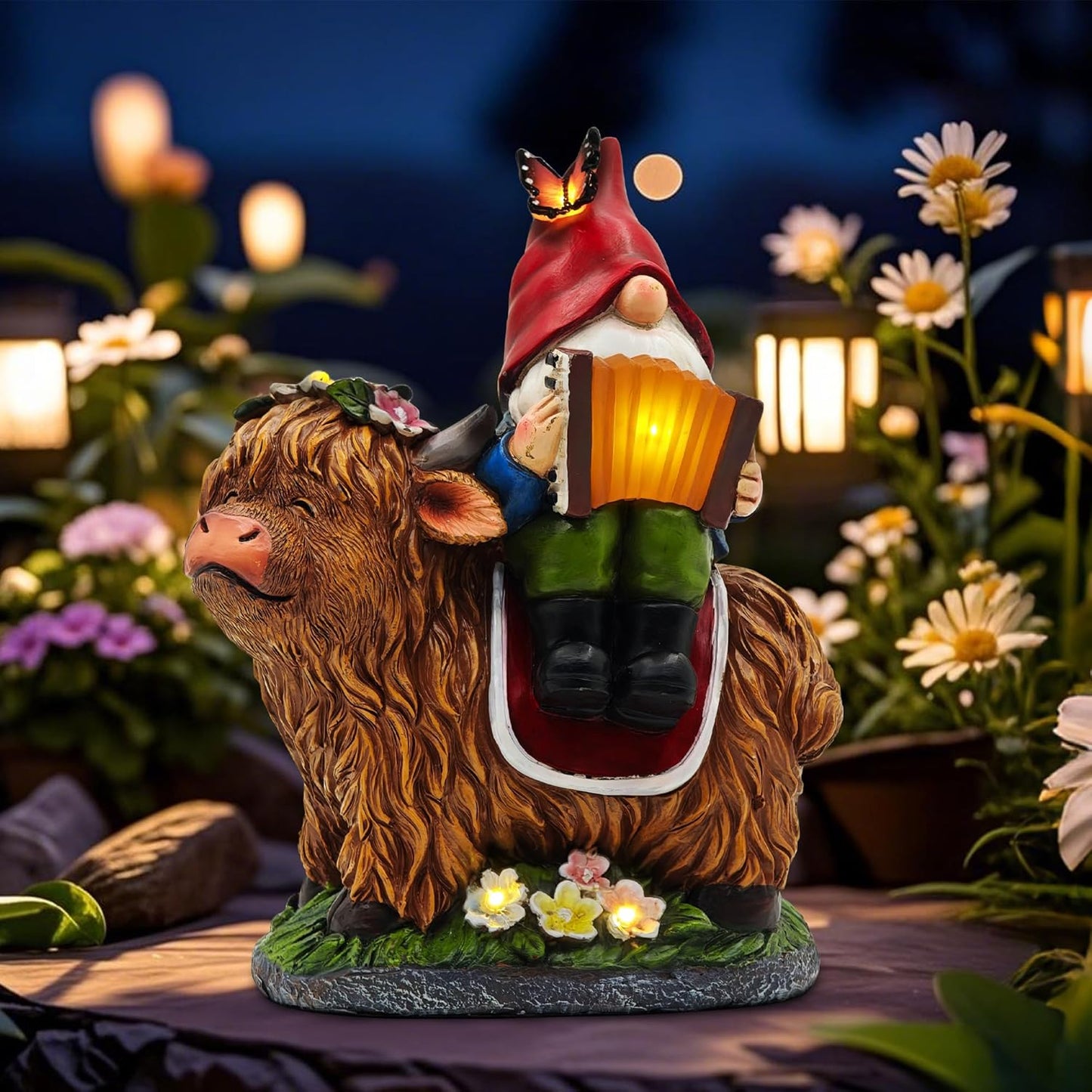 Estatuas gnomos jardín 8'' vaca regalo mujer