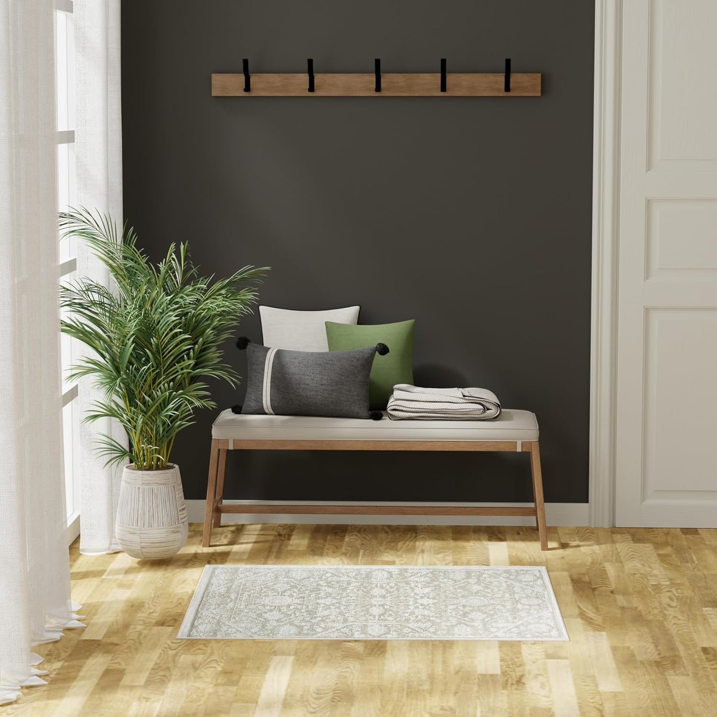 Alfombra área 2x4ft fácil limpiar dormitorio sala comedor