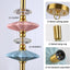 Candelabro dorado art deco 5 luces cerámica para comedor
