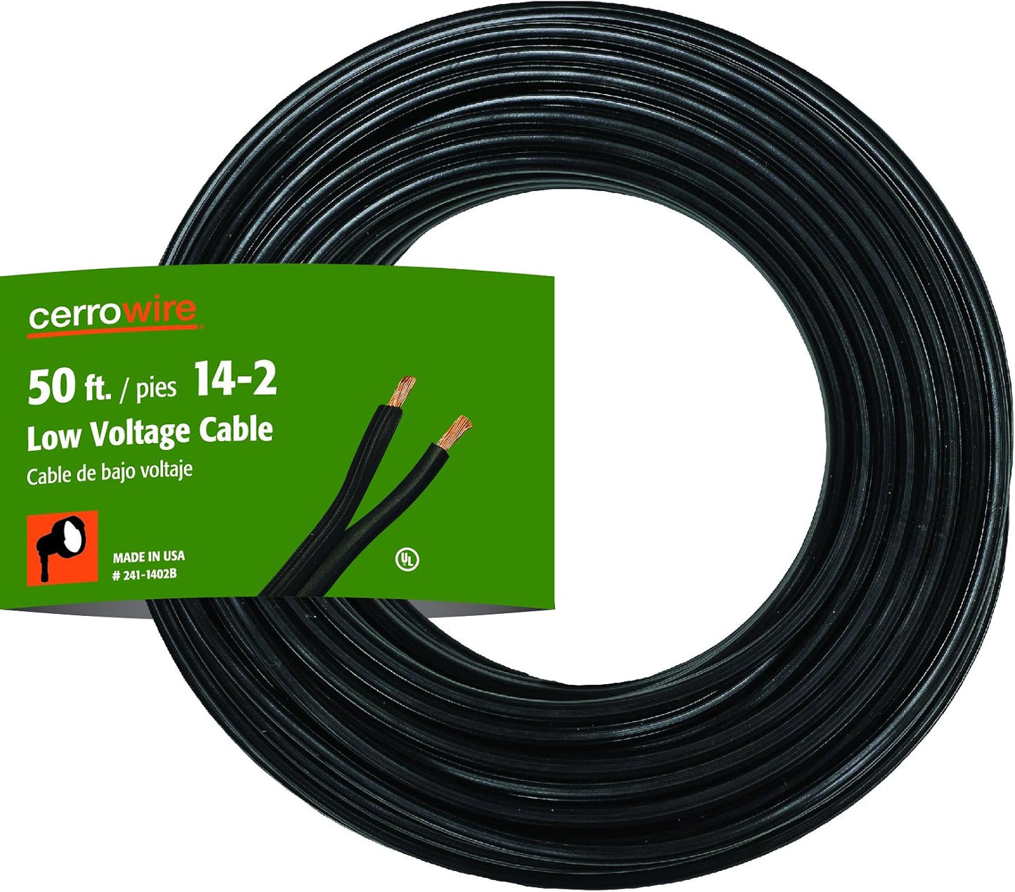 Cable iluminación paisaje 14/2 50ft 241-1402b