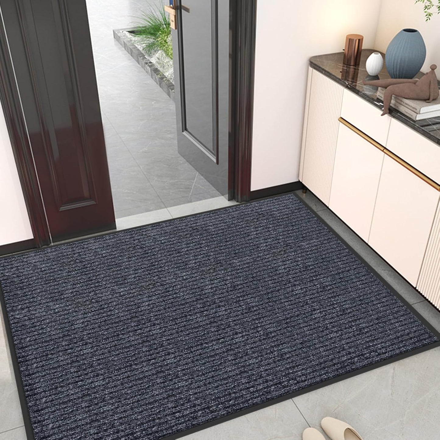 Alfombra puerta 3x5ft entrada interior exterior resistente