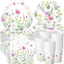 250 Pzas Decoración Fiesta Flores Silvestres Baby Shower