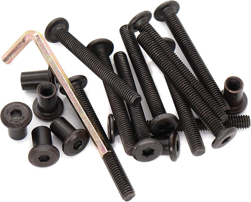 Kit 10 Tuercas Barril M6x65mm para Cama Cuna