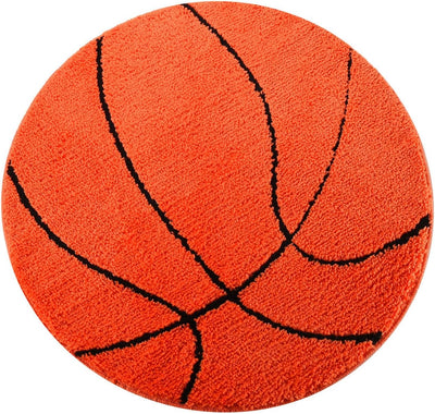 Alfombra baloncesto redonda 35" antiderrap niños
