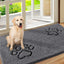 Tapete entrada interior 60x36" antiderrap gris
