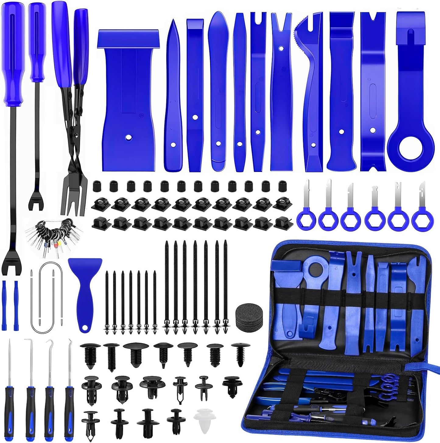 Kit 432 pzas herramientas extracción molduras coche
