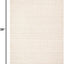 Alfombra decorativa 2x3ft marfil flecos lana bohemia