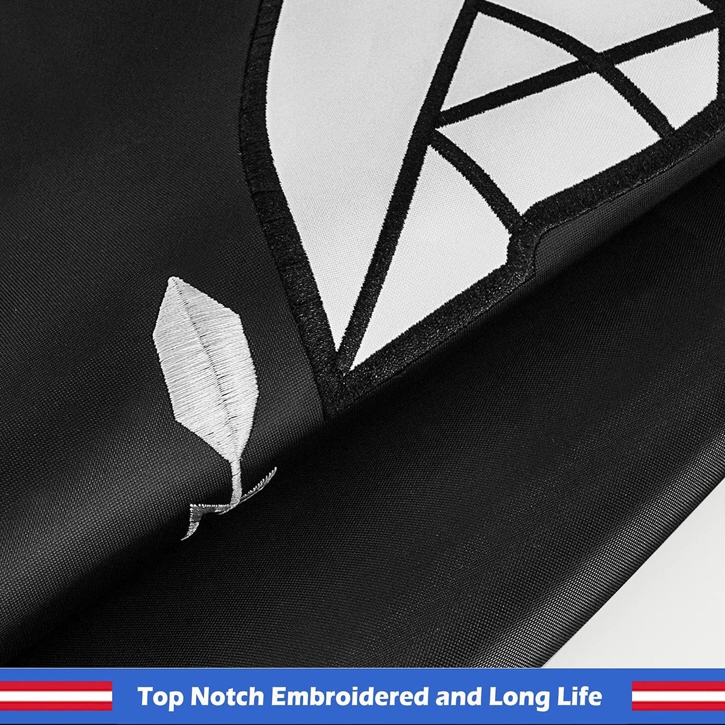 Bandera POW MIA 3x5ft nailon 300D costuras cuádruples