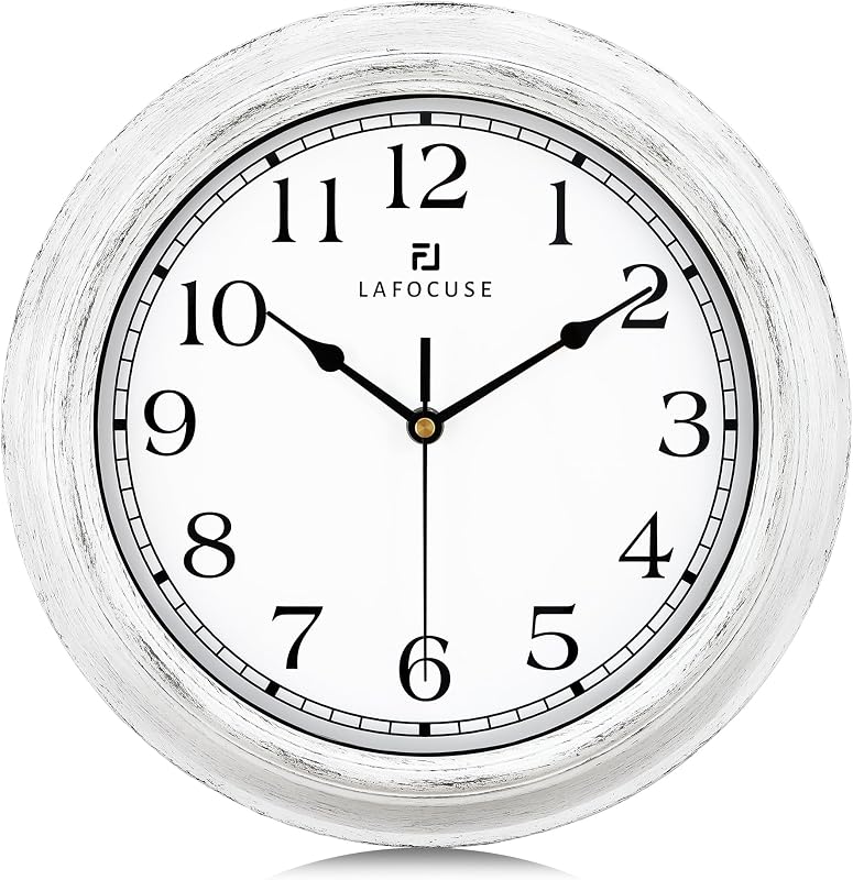Reloj pared vintage silencioso 12pulg para dormitorio cocina