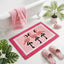 Tapete baño flamenco rosa 24x16pulg antideslizante