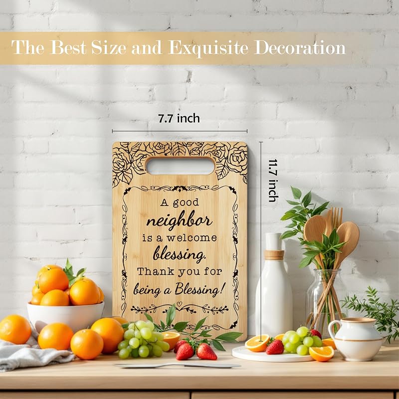 Tabla cortar decorativa para regalos de vecinos