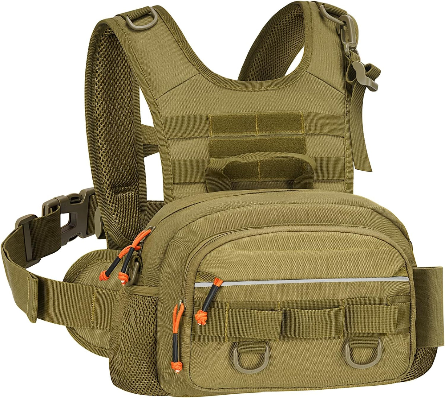 Bolsa táctica para pecho correr con correa ajustable