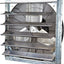 Ventilador pared aluminio plateado 24pulg