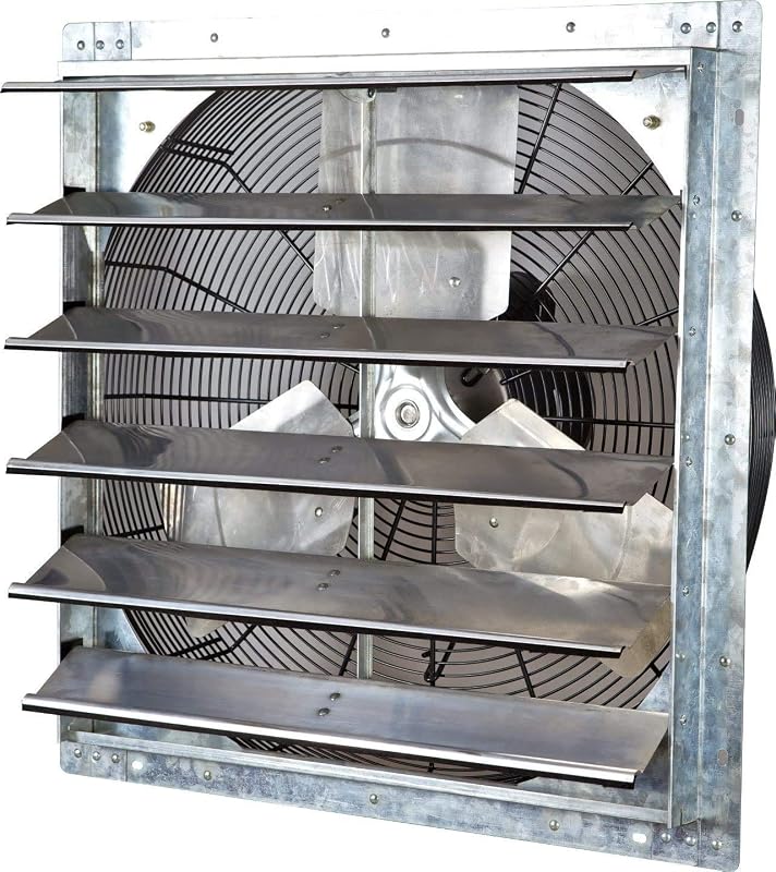 Ventilador pared aluminio plateado 24pulg